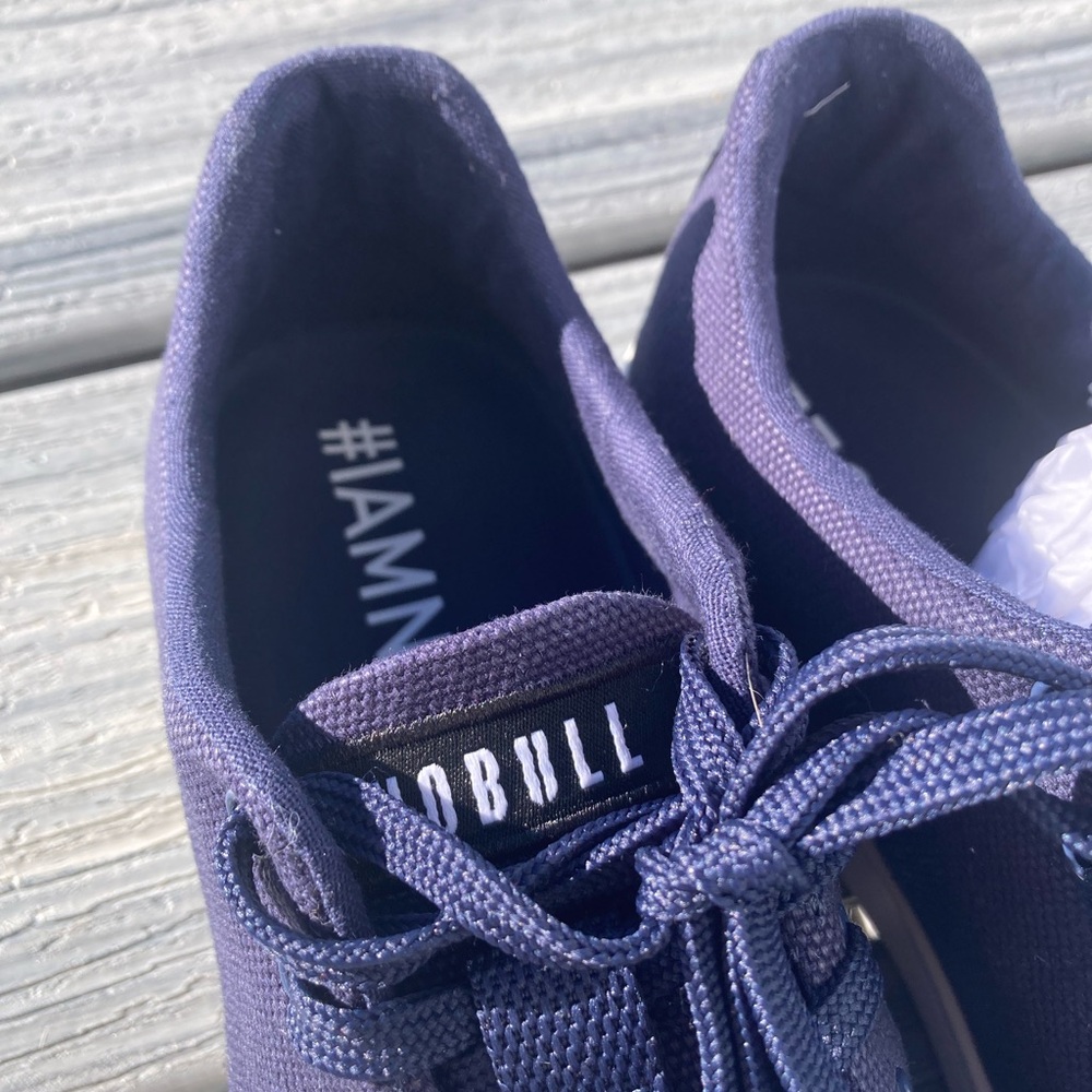 NO BULL - Navy Canvas Trainer Sneakers - 8 RUNS SMALL - Picture 4 of 8